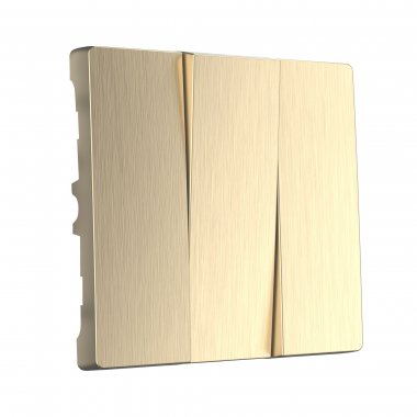 Фотография товара 'Werkel WL10-SW-3G-CP Набор клавиш для выключателя трехклавишного (шампань рифленый)'