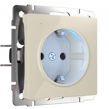 Фотография товара 'Werkel W1171403 Розетка с подсветкой слоновая кость'
