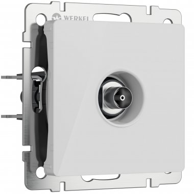 Фотография товара 'Werkel W1183041 ТВ-розетка оконечная белый акрил'
