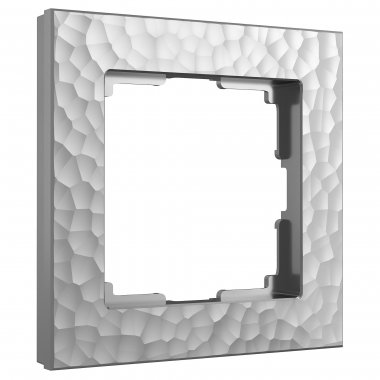 Фотография товара 'Werkel W0012406 Рамка из поликарбоната на 1 пост Hammer серебряный'