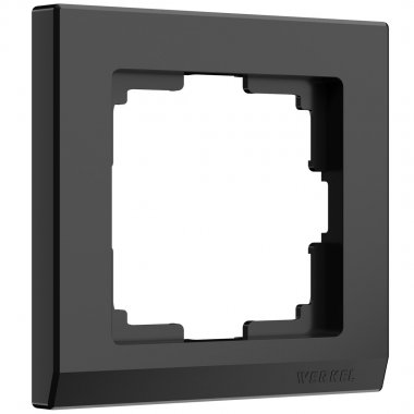 Фотография товара 'Werkel WL04-Frame-01-black Рамка Werkel на 1 пост (черный) WL04-Frame-01-black'