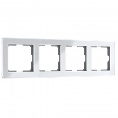 Фотография товара 'Werkel W0042701 Рамка из акрила на 4 поста Acrylic белый'