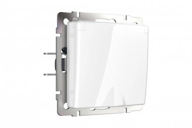 Фотография товара 'Werkel WL01-SKGSC-01-IP44 Розетка влагозащ. с зазем. с защит. крышкой и шторками'