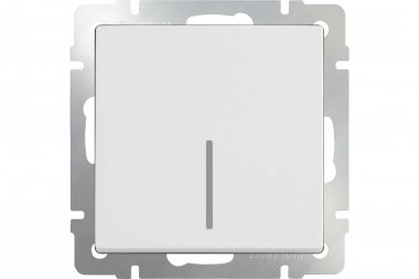 Фотография товара 'Werkel WL01-SW-1G-2W-LED Выключатель одноклавишный проходной с подсветкой'