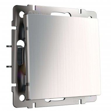 Фотография товара 'Werkel W1112002 Выключатель одноклавишный проходной глянцевый никель'