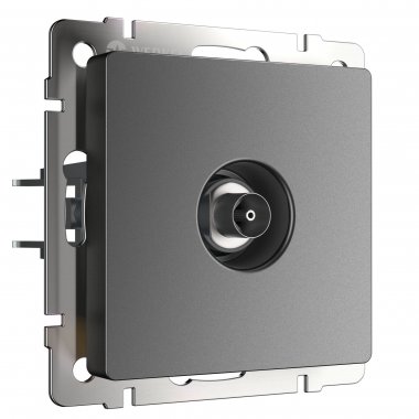 Фотография товара 'Werkel W1183064 ТВ-розетка оконечная графит матовый'