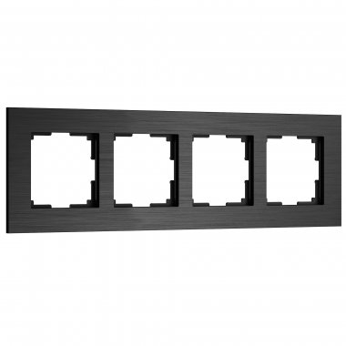Фотография товара 'Werkel W0043508 Рамка из металла на 4 поста АluMax черный алюминий'