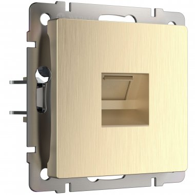 Фотография товара 'Werkel W1181010 Розетка Ethernet RJ-45 шампань рифленый'