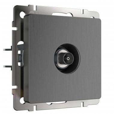 Фотография товара 'Werkel W1183004 ТВ-розетка оконечная графит рифленый'