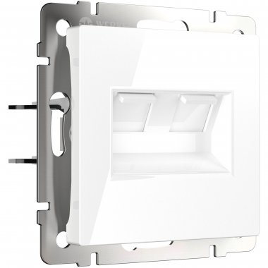 Фотография товара 'Werkel W1181101 Розетка двойная Ethernet RJ-45 белая'