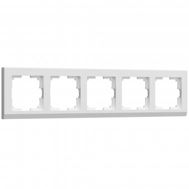 Фотография товара 'Werkel W0051801 Рамка из поликарбоната на 5 постов Stark белый'