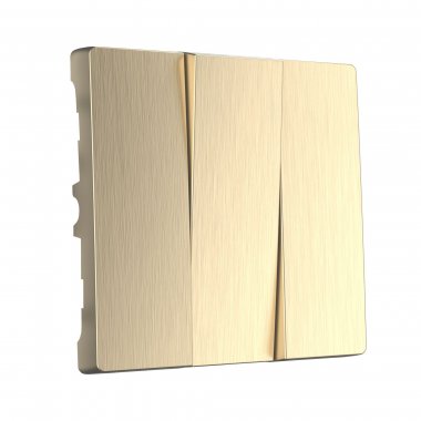 Фотография товара 'Werkel W1139010 Набор клавиш для выключателя трехклавишного шампань рифленый'