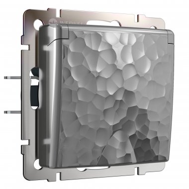 Фотография товара 'Werkel W1271206 Розетка влагозащ. с зазем. с защит. крышкой и шторками серебряный'