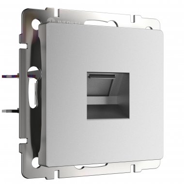 Фотография товара 'Werkel W1181065 Розетка Ethernet RJ-45 серебряный матовый'