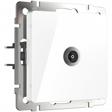 Фотография товара 'Werkel W1184001 ТВ-розетка проходная (белый)'