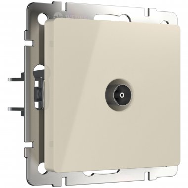 Фотография товара 'Werkel W1184003 ТВ розетка проходная слоновая кость'