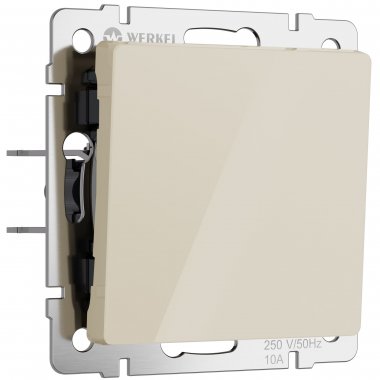 Фотография товара 'Werkel W1110043 Выключатель одноклавишный айвори акрил'