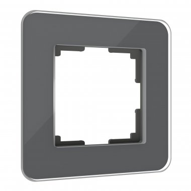 Фотография товара 'Werkel W0012440 Рамка из стекла на 1 пост Elite графит'