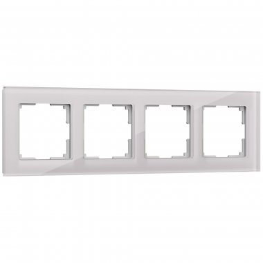 Фотография товара 'Werkel W0041117 Рамка из стекла на 4 поста Favorit дымчатый'