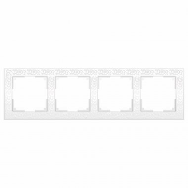 Фотография товара 'Werkel W0042301 W0042301/ Рамка на 4 поста Flock (белый)'