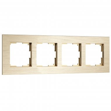 Фотография товара 'Werkel W0043511 Рамка из металла на 4 поста АluMax шампань алюминий'