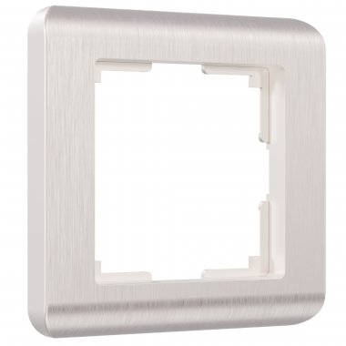 Фотография товара 'Werkel W0012113 Рамка из поликарбоната на 1 пост Stream перламутровый'