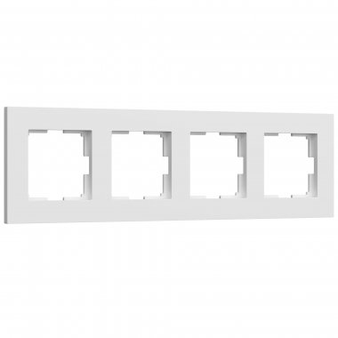 Фотография товара 'Werkel W0042961 Рамка из поликарбоната на 4 поста Slab белый софт'