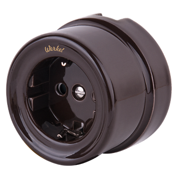 Фотография товара 'Werkel WL18-03-02 Розетка с заземлением и шторками'