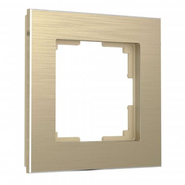 Фотография товара 'Werkel W0011711 Рамка из металла на 1 пост Аluminium шампань алюминий'