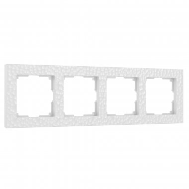 Фотография товара 'Werkel W0042401 Рамка из поликарбоната на 4 поста Hammer белый'
