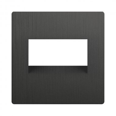 Фотография товара 'Werkel WL04-RJ45+RJ45-CP Накладка для двойной розетки Еthernet RJ-45 (графит рифленый)'