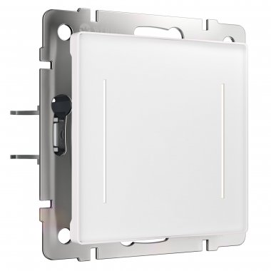 Фотография товара 'Werkel W4520001 Сенсорный выключатель двухклавишный с подсветкой белый'