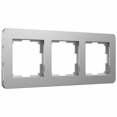 Фотография товара 'Werkel W0032606 Рамка из металла на 3 поста Platinum алюминий'
