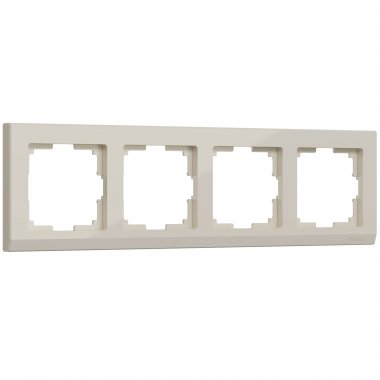 Фотография товара 'Werkel W0041803 Рамка из поликарбоната на 4 поста Stark слоновая кость'