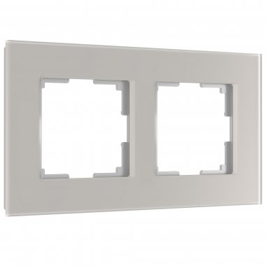 Фотография товара 'Werkel W0023117 Рамка из стекла на 2 пост Senso дымчатый soft-touch'