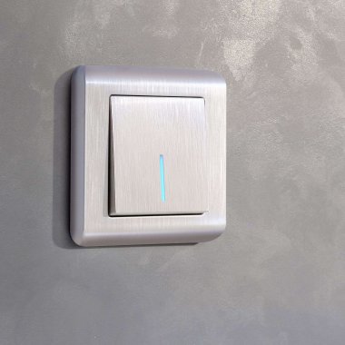 Фотография товара 'Werkel W1110113 Выключатель одноклавишный с подсветкой перламутровый рифленый'