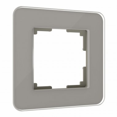 Фотография товара 'Werkel W0012417 Рамка из стекла на 1 пост Elite дымчатый'