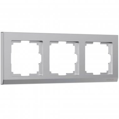 Фотография товара 'Werkel W0031806 Рамка из поликарбоната на 3 поста Stark серебряный'