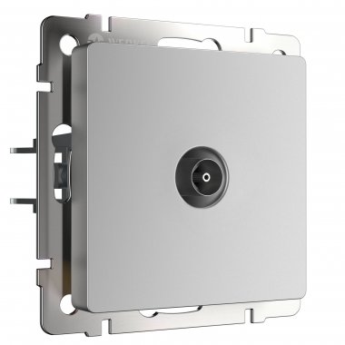 Фотография товара 'Werkel W1184006 ТВ-розетка проходная серебряный'