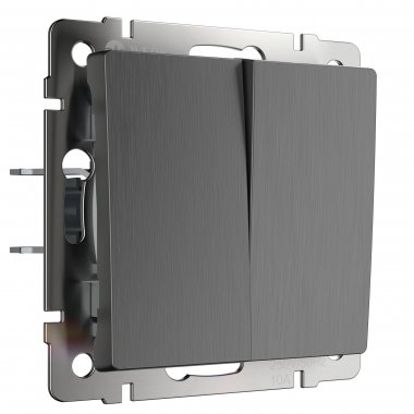 Фотография товара 'Werkel WL04-SW-2G Выключатель двухклавишный'