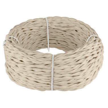 Фотография товара 'Werkel Ретро кабель витой  3х1,5  (песочный) 20м Ретро кабель витой 3х1,5 песочный 20 м'