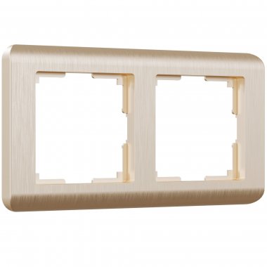 Фотография товара 'Werkel W0022111 Рамка из поликарбоната на 2 поста Stream шампань'