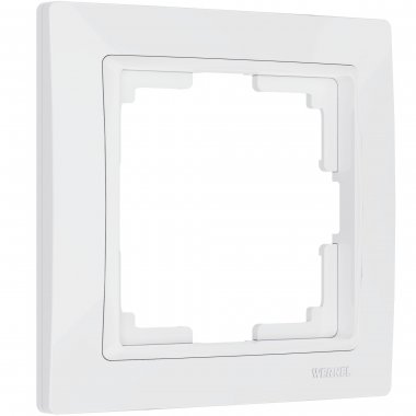 Фотография товара 'Werkel W0012001 Рамка из поликарбоната на 1 пост Snabb Basic белый'