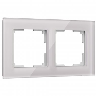 Фотография товара 'Werkel W0021117 Рамка из стекла на 2 поста Favorit дымчатый'