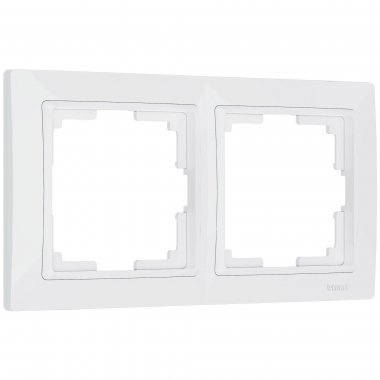Фотография товара 'Werkel W0022001 Рамка из поликарбоната на 2 поста Snabb Basic белый'