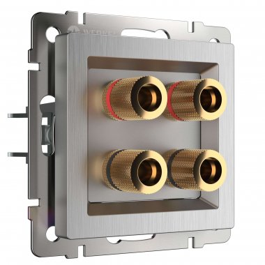 Фотография товара 'Werkel W1185009 Акустическая розетка cеребряный рифленый'