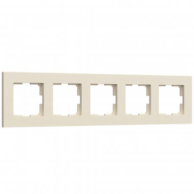 Фотография товара 'Werkel W0052962 Рамка на 5 постов Slab (айвори софт)'