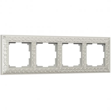 Фотография товара 'Werkel WL07-Frame-04 Рамка Werkel Antik на 4 поста (жемчужный)'