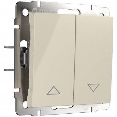 Фотография товара 'Werkel W1124503 Выключатель жалюзи слоновая кость'