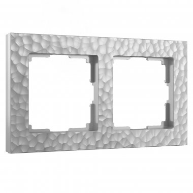Фотография товара 'Werkel W0022406 Рамка из поликарбоната на 2 поста Hammer серебряный'